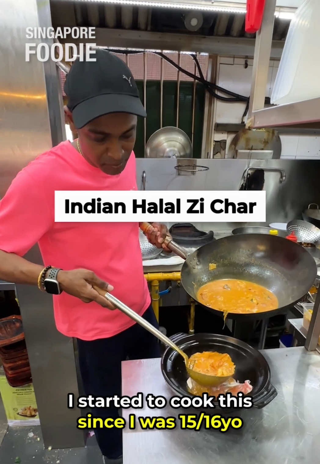 Indian Zi Char In Bedok 🔥 Devid, better known as ‘Xiao Hei’, started learning how to cook in Ipoh at just 12 years old. He moved to Singapore in 2002 and now serves delicious Halal Zi Char that everyone can enjoy 👏🏻 📍Minum Kopi, 213 Bedok North Street #1-145 @mrbleckyseafood