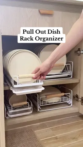 one of my fave tiktok shop kitchen finds to 💖#pulloutdishrack #dishorganizer #kitchendishrack #tiktokshopfuntasticpayday #TikTokShop99AlloutShopping 