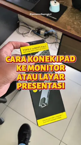 Kalau kalian mau sambungin iPad ke Dual Monitor / Layar Presentasi coba pakai USB HUB 8 in 1 ini, selain buat HDMI bisa dipake berbarengan untuk hal lain juga bisa konek flashdisk, konek SSD juga konek kabel Internet / RJ45 #usbhub #hdmi #4K #ipad 
