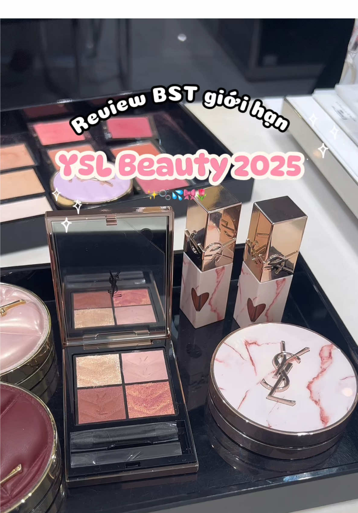 Bật mí những bí mật k ai nói cho mn đâu. Hihi. BST ysl vân đá lần này của ysl xinh xỉu v mấy má ✨🌷🌷✨#clien #review #yslbeauty #sonysl #ysl610 