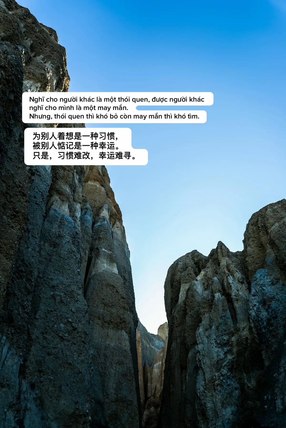 为别人着想是一种习惯， 被别人惦记是一种幸运。 只是，习惯难改，幸运难寻。 #tamtrang #xiuhainanhai34 