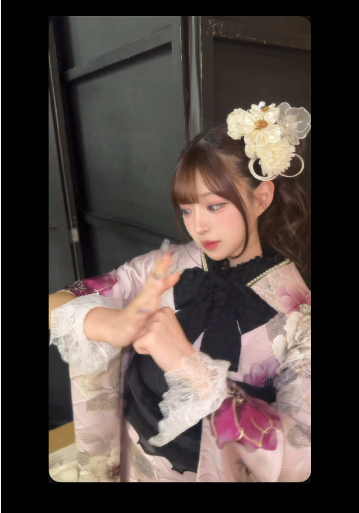 2日間にわたる@日本橋 丸上 さんの振袖撮影が終了しました🩷可愛すぎる振袖でTikTok🎀まだだけど成人式にどんなの着ようかすごく想像した