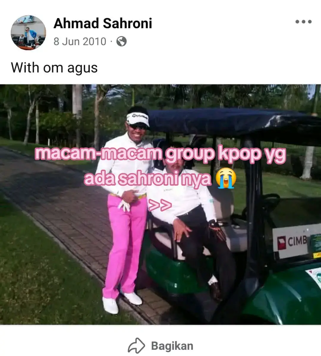 sahroni gonta ganti grup 😭🤣 #sahroni #ahmadsahroni #kpopers #fyp 