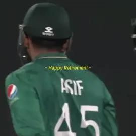 Thank you for all the memories Asif ali 👍