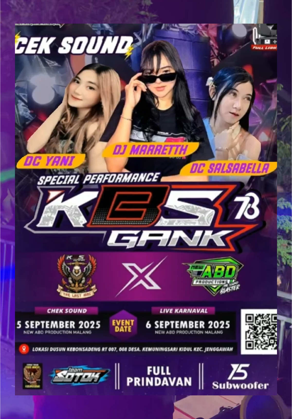 Jangan lupa datang dan merapat acara ceksound @NEW ABD PRO ft @kbs gank di kemuningsari kidul jenggawah see uu guys🥰🫶🏻 #djmaretth #djmaretabuaya #ceksoundhoreg #newabdproaudio #ladypandalungan 