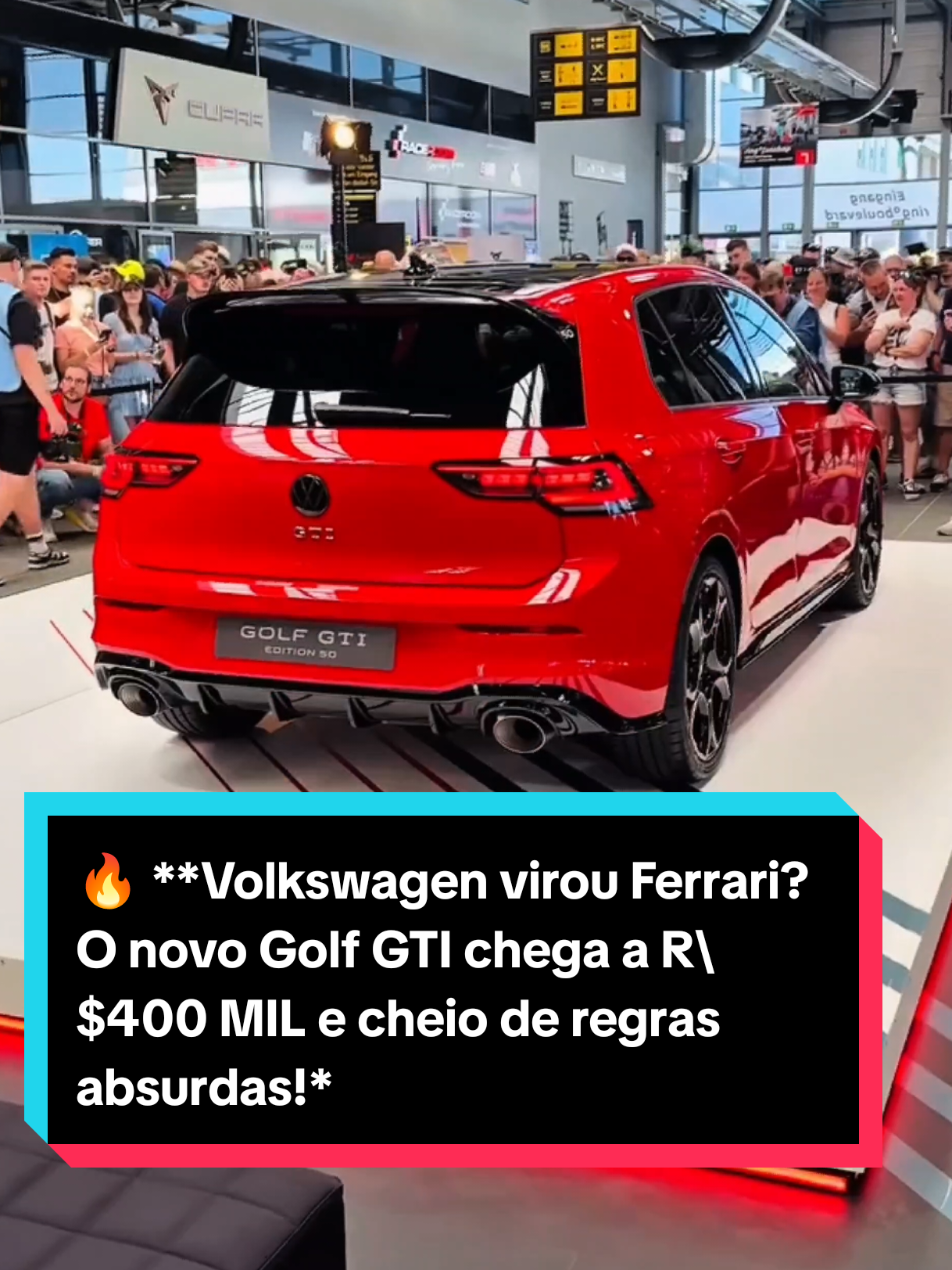 🔥 Volkswagen virou Ferrari? O novo Golf GTI chega a R$400 MIL e cheio de regras absurdas! #golf #gti #lancamento #noticias #carros 