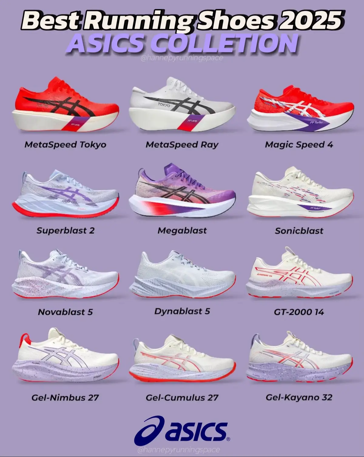 🥇Kasut larian Asics 2025 menawarkan kombinasi hebat antara keselesaan, kestabilan, prestasi tinggi, kelestarian, dan estetika moden. Dari model santai seperti GEL-NIMBUS 27 hingga ke yang kompetitif seperti siri METASPEED™, setiap pilihan memenuhi keperluan pelari moden. #runningshoes #asics #asicsrunning #top #best #popular #Running #runner #marathon #run #fyp #viral 