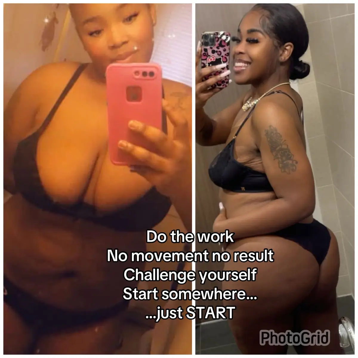 Sis✨you're in a season where all they can do is take notes ✍🏽💐💛 Make it count. Do the work Drink the water Train your waist Get adequate sleep Change little things over time Small goals matter Non scale victories matter Your body will thank you 