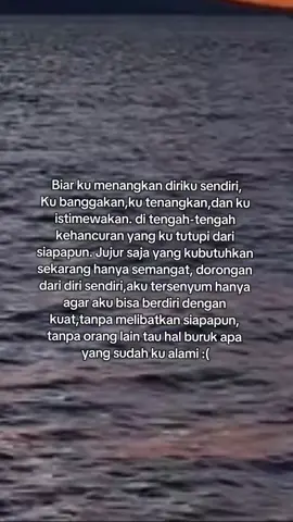 nyata nya diri sendiri lh yg bisa mengerti 
