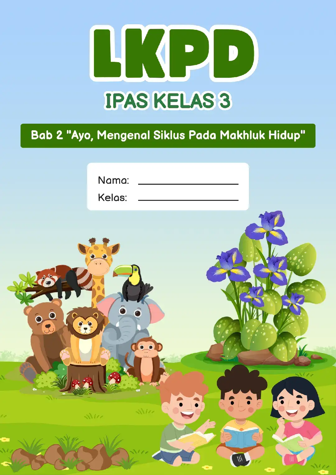 Lembar kerja kelas 3 materi siklus hidup manusia dan hewan #lkpd #kelas3 #ipas #metamorfosis #deeplearning 