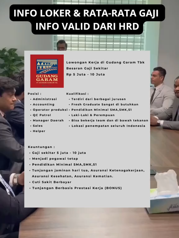 Jangan lupa like, share dan bagikan juga ke teman-teman dan keluarga info ini 😊😊 . . . #lokerindonesia #lokerterbaru #loker2025terbaru #lowongankerja #lokersmasmk #lokerjabodetabek #lokerjakarta #loker2025terbaruhariini #lokerterbaruterkini #infoloker #loker2025 #foryou #loker #fyppppppppppppppppppppppp #fypツ #foryoupage #fyp #fypシ゚viral #fypシ゚viral🖤tiktok #lokersmk