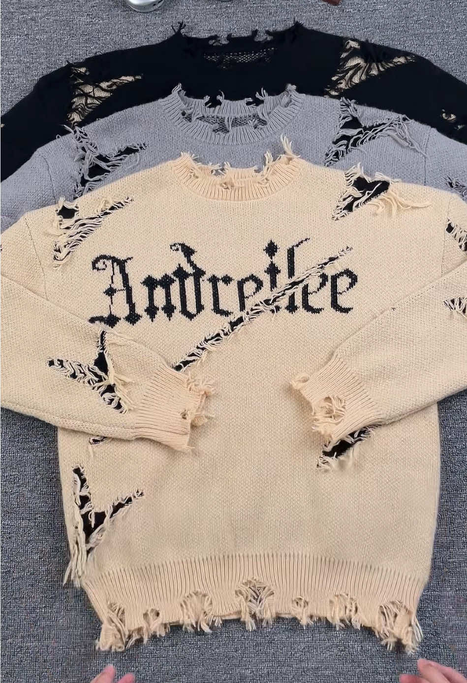 Cozy, oversized, and perfect for street style vibes!#MensSweater #OversizedKnit #StreetStyle #HipHopFashion #HarajukuVibes #FallWinterStyle #GiftIdea#TikTokShopLaborDaySale#spotlightfinds#TikTokShopRestock#camo 