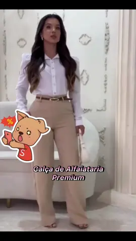 Calça Pantalona Alfaiataria Premium Com Bolso PROMOÇÃO #calçaalfaiataria #calçapantalona #calçapremium 