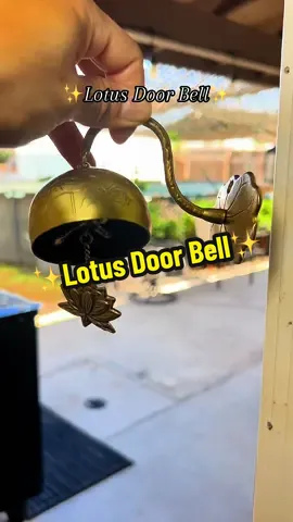 Beautiful easy to install handcrafted brass bell. #DoorBell #WindChime #ZenDécor #FengShui #EnergyFlow