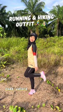 Outfit for running & hiking from @Step4fit 🤗 nak cari baju best dengan material kain Ultron tak tebal & bukan kain jersi biasa. Baju sejuk, ringan and sesuai untuk peluh lambat kering. Sumpah best and sedap teruk pakai this tshirt. Nel pakai 2 code tauuu, code veloce & apex (black edition) #fypシ #Running #fypage #Running #bajurunning 