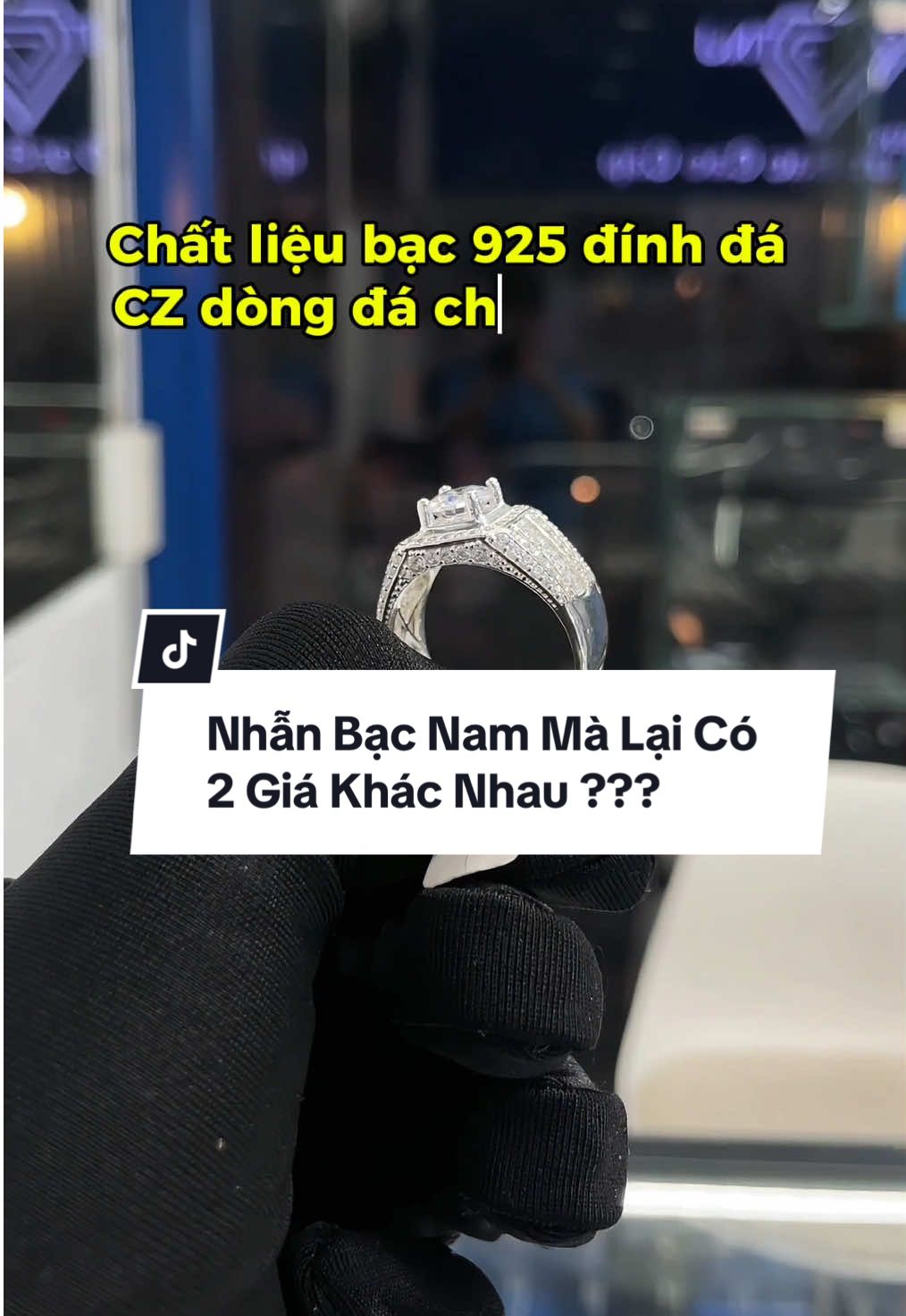 🤔 Đều là bạc 925 mà lại có 2 giá báo khác nhau ??? 😱 @TNJ Trần Quang Diệu Q3 #tamtnj #tnjquan3 #nhanbacnam #nhannammoissanite #trangsuconline 