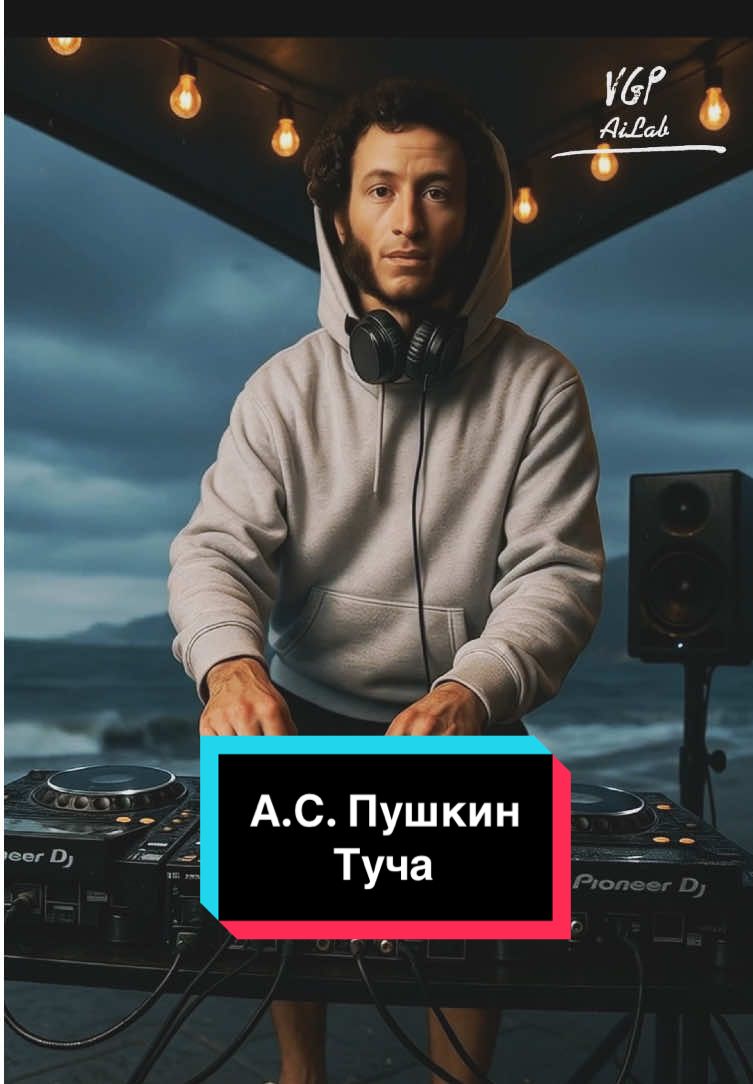 А.С. Пушкин <<туча>> Пишите в коментариях, на чьё стихотворение сделать следующий ролик! #стихиподмузыку #ai #creatorsearchinsights #aigenerated #top 