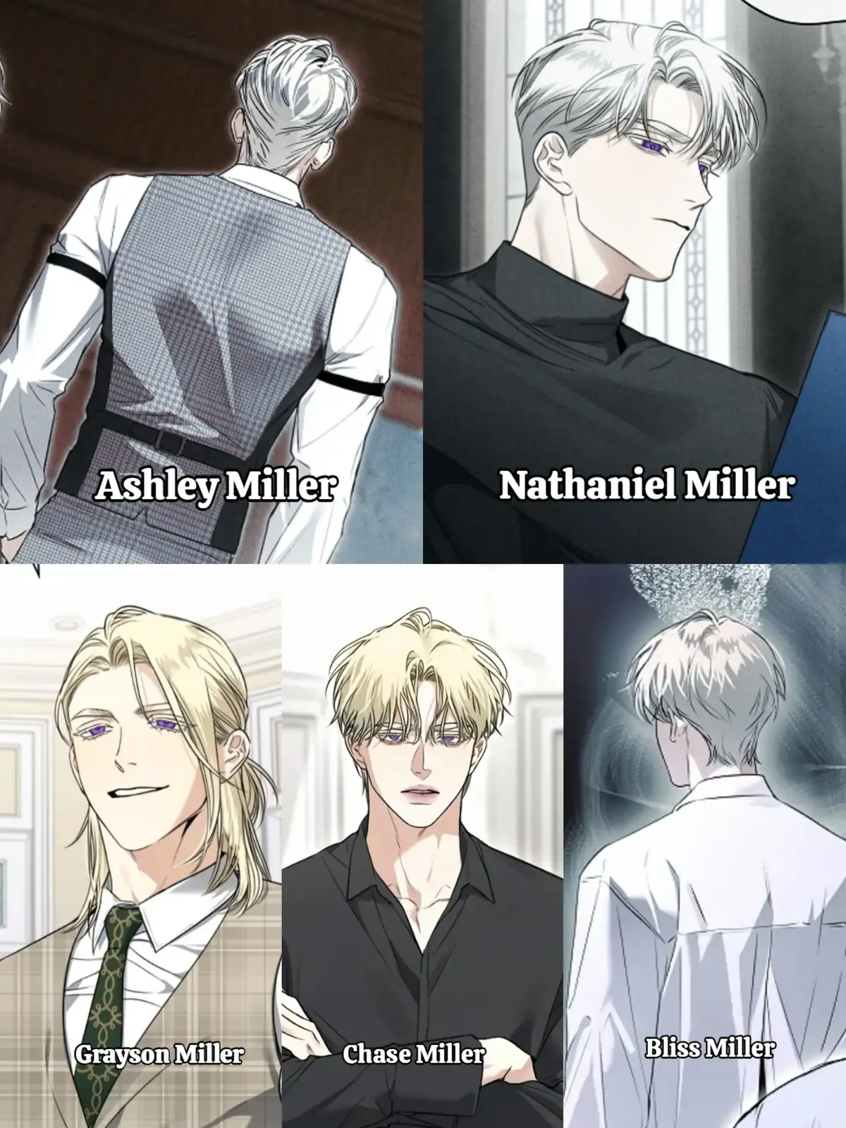 Entah kenapa warna rambut nya beda ya? kalau di novel sih dijelasin kalau warna nya perak silver gitu tapi di cover novel malah blonde, di manhwa juga. Kurang Koi, Stacy sama Larien 😣 _ Ayo kawal sampai yang lain juga punya manhwa ahaha, btw yang ada novel nya cuma Ash Grayson Chase doang, novel nathaniel baru muncul bulan Oktober nanti. #fyppppppppppppppppppppppp #fyp #kissmeifyoucan #bl #omegaverse 
