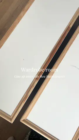 Another little step towards finishing the wardrobe room!  We have done a little diy to the chest of drawers which is in this room, now to find a colour to paint it!  We are looking to go for a vintage cream but we will be looking at some samples soon once we have made a start to the wardrobe doors as we will be doing them the same colour! 🫶🏼 Chest of drawers are Malm from @IKEAUK  #diyhomedecor #GlowUp #panelling #reno #ikea