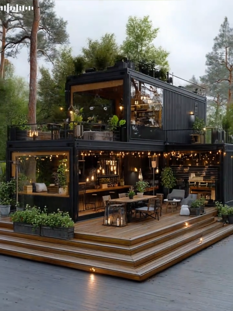 Phần 82: Ngôi nhà container siêu đẹp giữa thiên nhiên 🌿🏡✨ Không gian sống đẳng cấp, hiện đại và cực chill về đêm ✨🌙 👉 Thiết kế của Nhà Đẹp Gia Phố, mang lại sự riêng biệt, tinh tế và tỷ mỉ trong từng chi tiết. #NhaDepGiaPho  #nhacontainer  #kientruc  #nhadep  #nhatienche 
