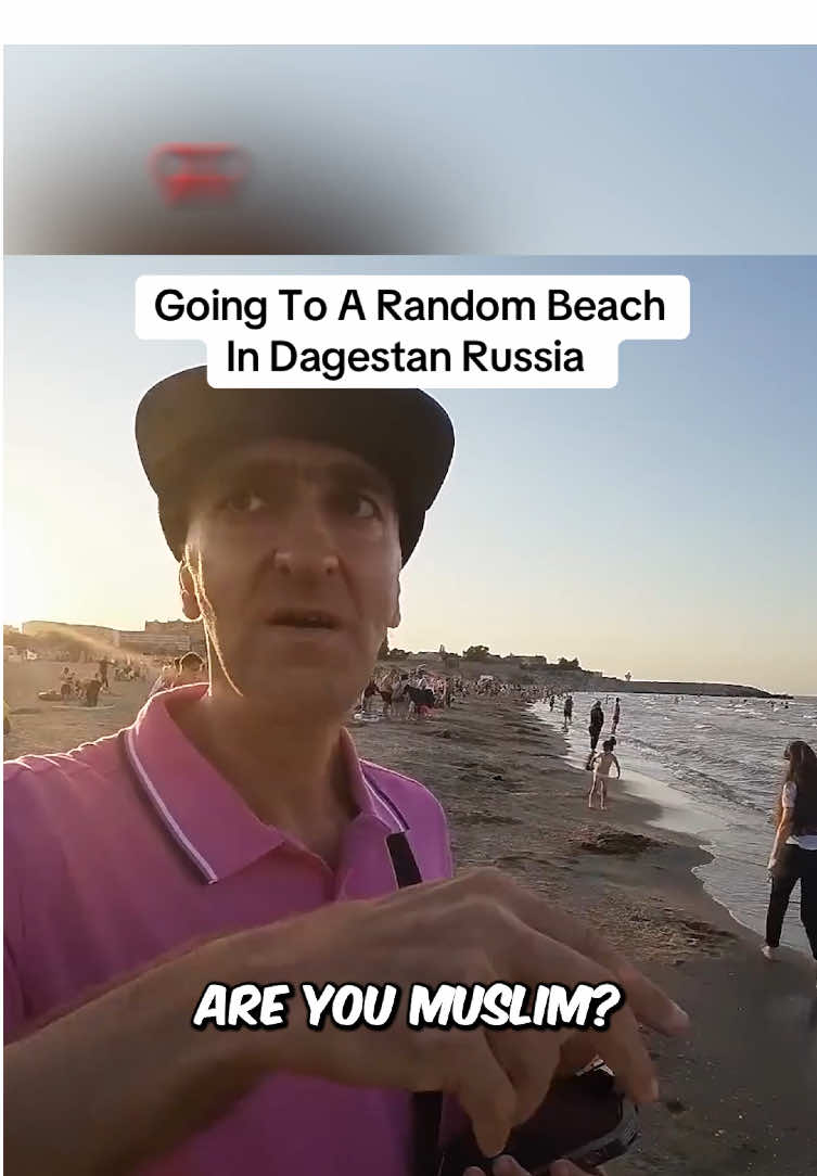 Going To A Random Beach In Dagestan Russia🇷🇺. #blackmandatraveller #russia #dagestan #tiktokrussia #travel 