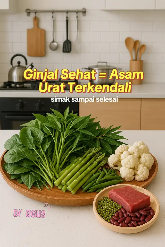 📌 Fakta tentang Asam Urat Banyak orang masih salah paham, mengira asam urat disebabkan makanan tertentu. Padahal, yang sebenarnya bikin kadar asam urat naik adalah zat bernama PURIN yang ada di dalam makanan. 👉 Kalau ginjal kita kuat, purin akan disaring dengan baik dan dibuang lewat urine. 👉 Tapi kalau sistem ginjal sudah lemah, purin menumpuk → kadar asam urat jadi tinggi → nyeri sendi pun muncul. 💡 Tips meningkatkan kesehatan ginjal supaya lebih kuat:  • Minum air putih cukup setiap hari (2–3 liter)  • Kurangi konsumsi makanan tinggi garam & gula  • Hindari begadang, karena ginjal butuh istirahat  • Perbanyak sayur & buah yang bantu detoks alami  • Rutin olahraga ringan untuk melancarkan sirkulasi ✨ Jadi, kuncinya bukan cuma “menghindari makanan”, tapi merawat ginjal agar tetap sehat biar tubuh bisa mengendalikan purin dengan baik. #asamurat #dragusrahmadi 