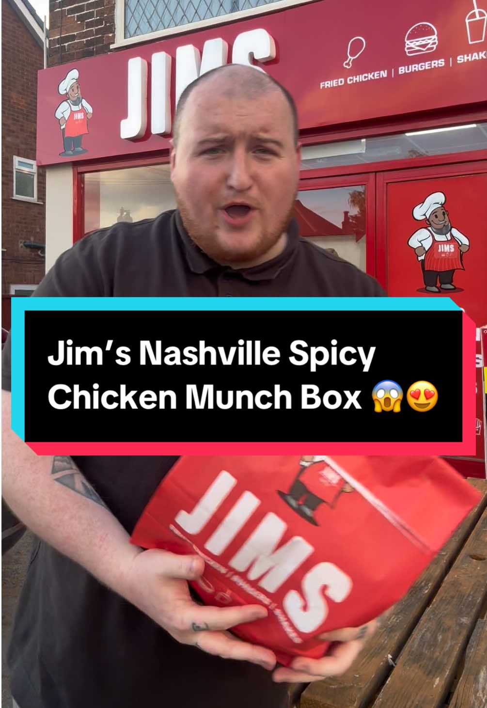 Jim’s Nashville Spicy Chicken Munch Box 😱😍#nashville #foodies #hotchicken #manchester @jimsfried 