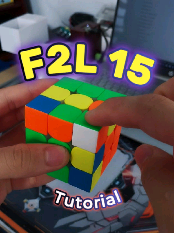 ✍️ F2L Case 15 – Super easy-to-remember algorithm for the 3x3 Rubik’s Cube!  📌 Just apply the exact algorithm shown in the video and you can quickly solve Case 15. ⚡ Practice it multiple times to speed up your F2L and improve your overall solve time. #f2l #tutorial #advanced #rubik #cfop 