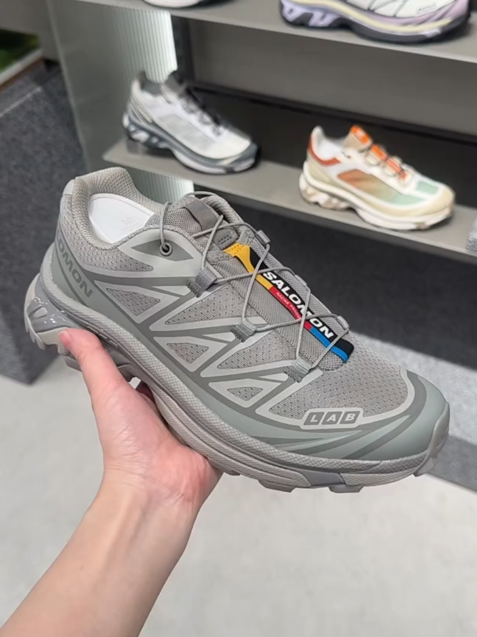 Salomon XT6 Ghost Grey White #salomonxt6 #salomon #fyp 