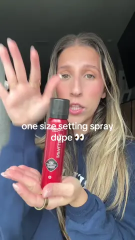 Dupe 👀 #lorealparismakeup #fyp #makeup #onesizesettingspray #lorealsettingspray 