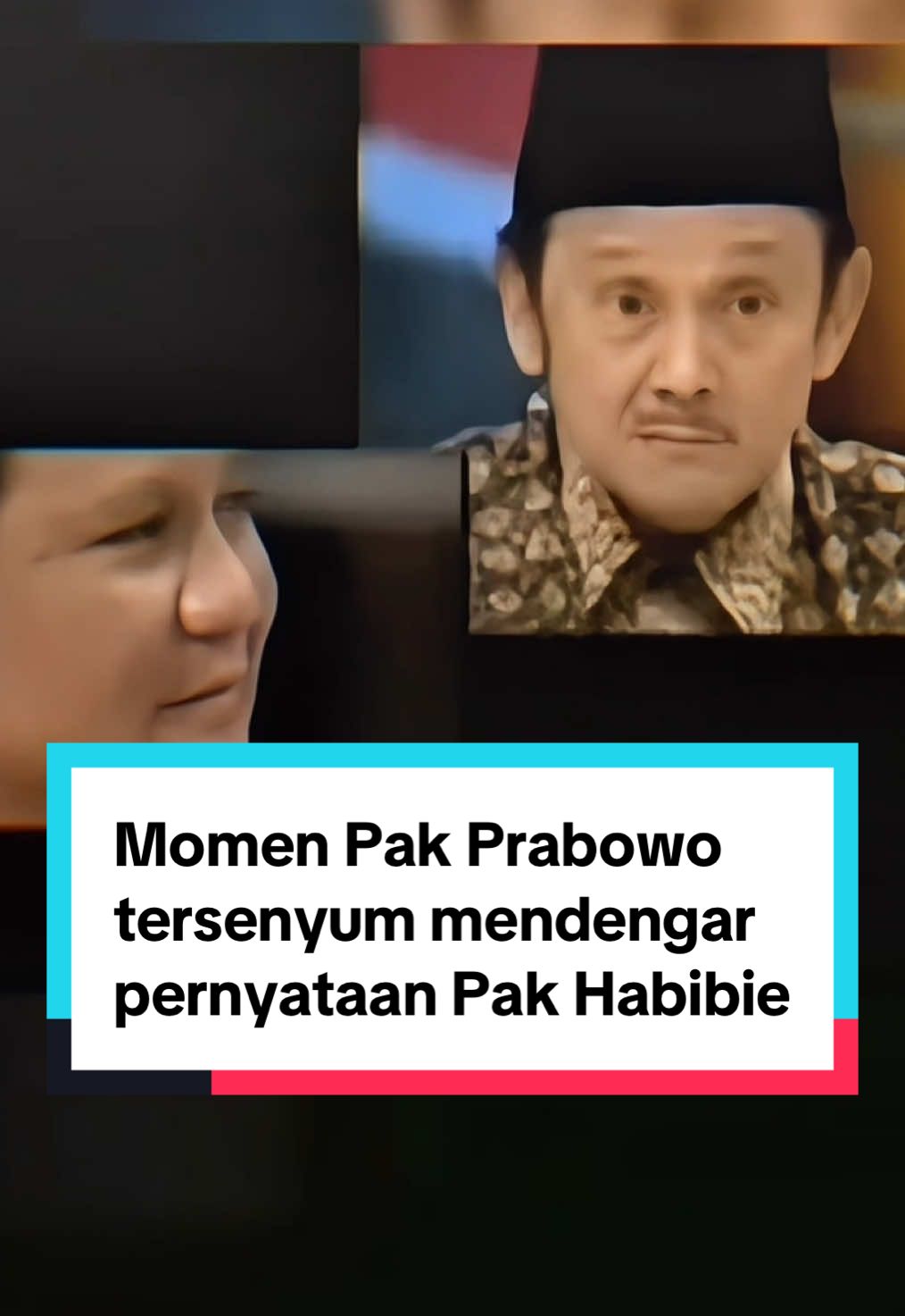 Pak Habibie yang ngomong, Pak Prabowo yang senyum-senyum, gua yang berasa keren 😎 #fyp #fypシ #prabowo #prabowosubianto #habibie 