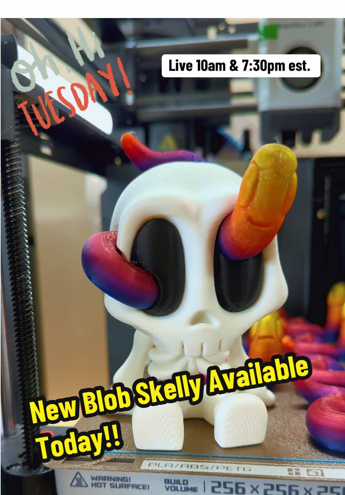 Come check out our Tuesday Lives! #fyp #3dprinting #tiktokshop #halloween #spookyseason 