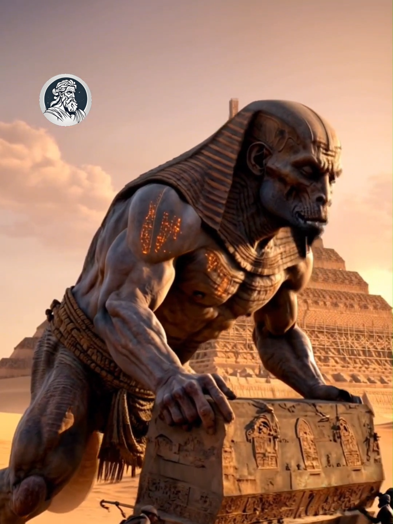 HOW THE PYRAMIDS WERE MADE #cadamitologia #ai #giants #desert #egypt #pyramids #alien #fyp