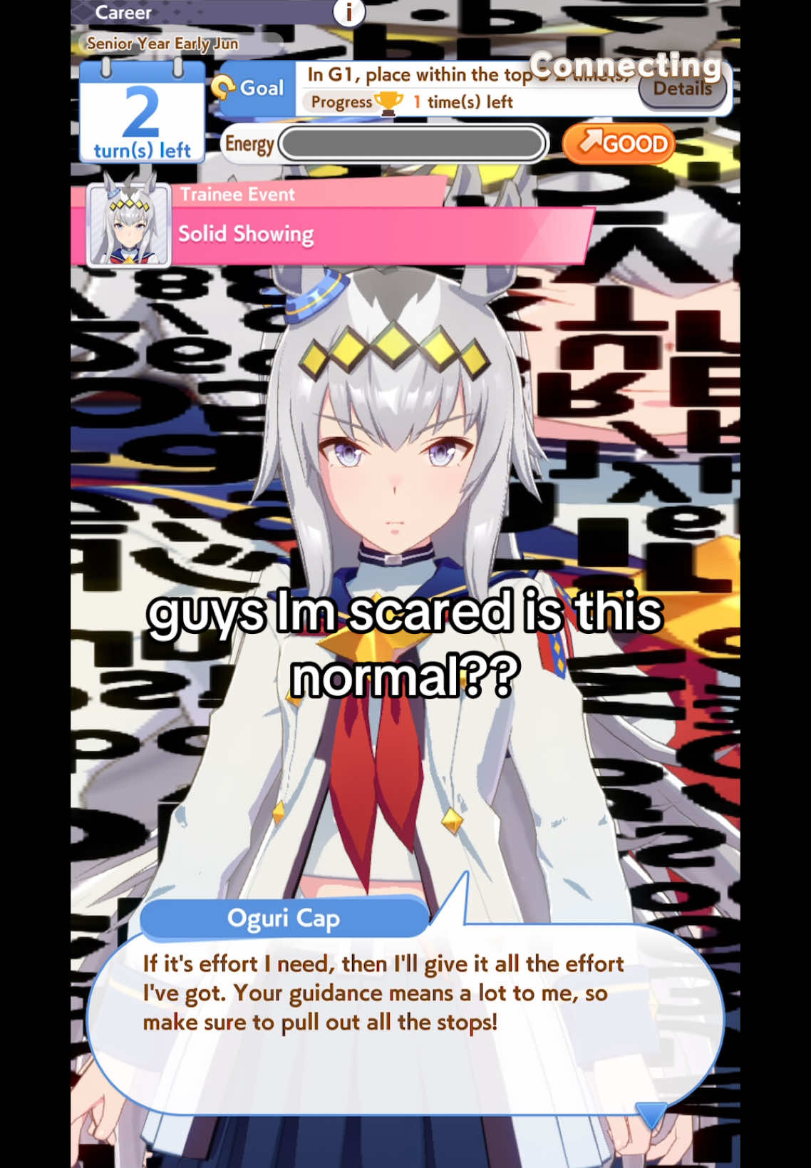 not edited by the way I am genuinely confused about what happened  #umamusume #glitch #oguricap #umamusumeprettyderby #fyp 