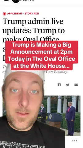 #greenscreen Trump is making a big announcement today at 2pm in the Oval Office at the White House. #trump #announcement #ovaloffice #breakingnews 