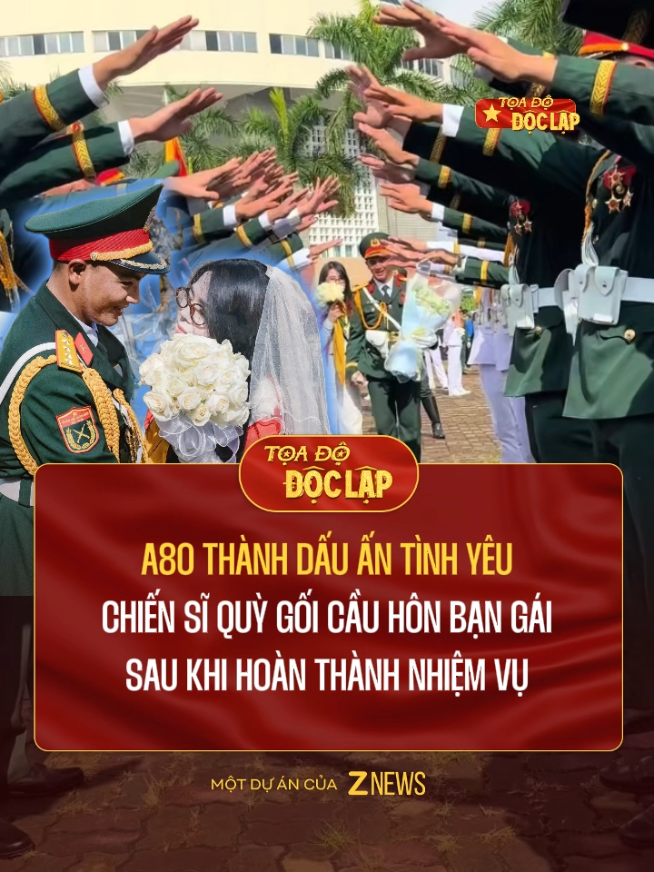 Giữa khoảnh khắc vừa hoàn thành nhiệm vụ A80, chàng sĩ quan bất ngờ quỳ gối cầu hôn bạn gái, khiến hàng nghìn ánh mắt xúc động, nhận ‘cơn mưa’ lời chúc phúc #znews #trending #lehoidoclap #ProudVietnam #RangRoVietNam #ToadoDOCLAP #A80 #zvideo