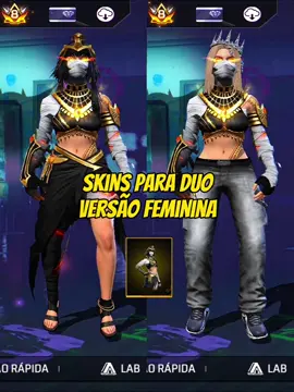 skins para duo passe booyah feminino #combinaçõesff #freefire #passebooyah #freefireindonesia #combinaçãopara4x4 