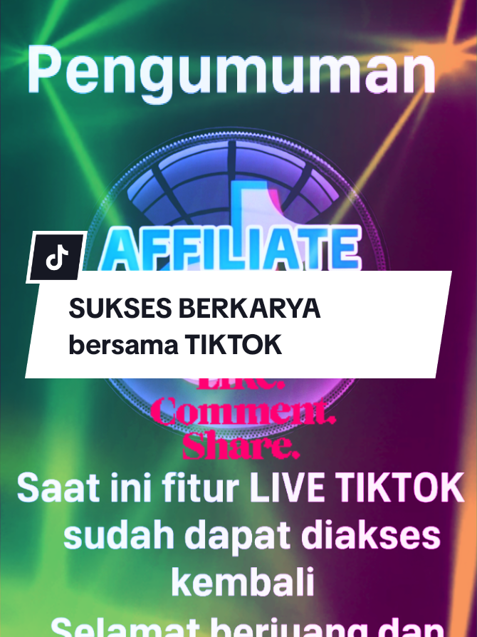 SEMANGAT SUKSES BERSAMA TIKTOK #tiktok #live #sudahbisalive #semangatberjuang #cuantanpabatas 