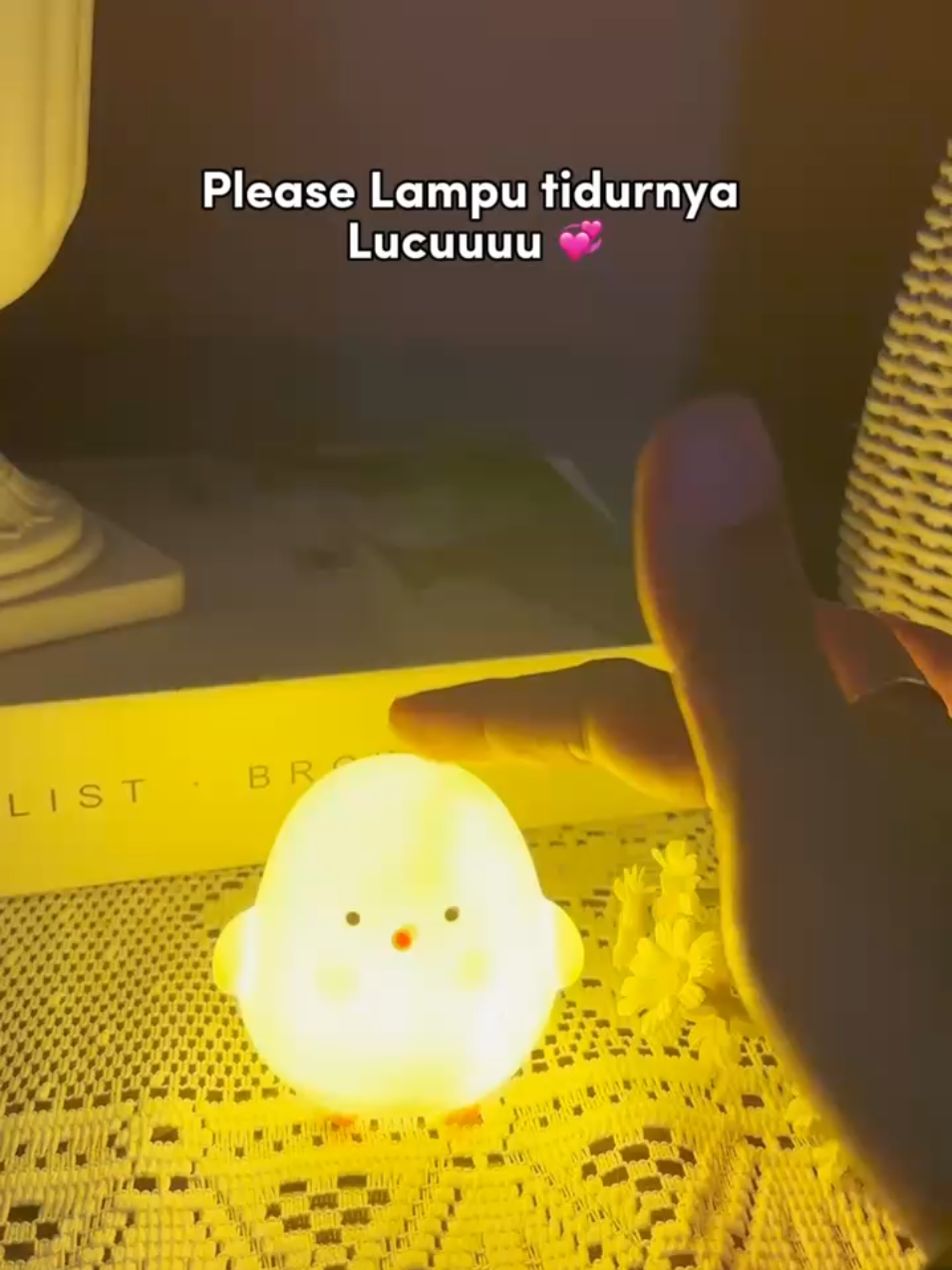 lampu tidur selucu itu 💞  #lamputidur #lamputidurestetik #lamputidurunik #lampuestetik #kamarestetik 
