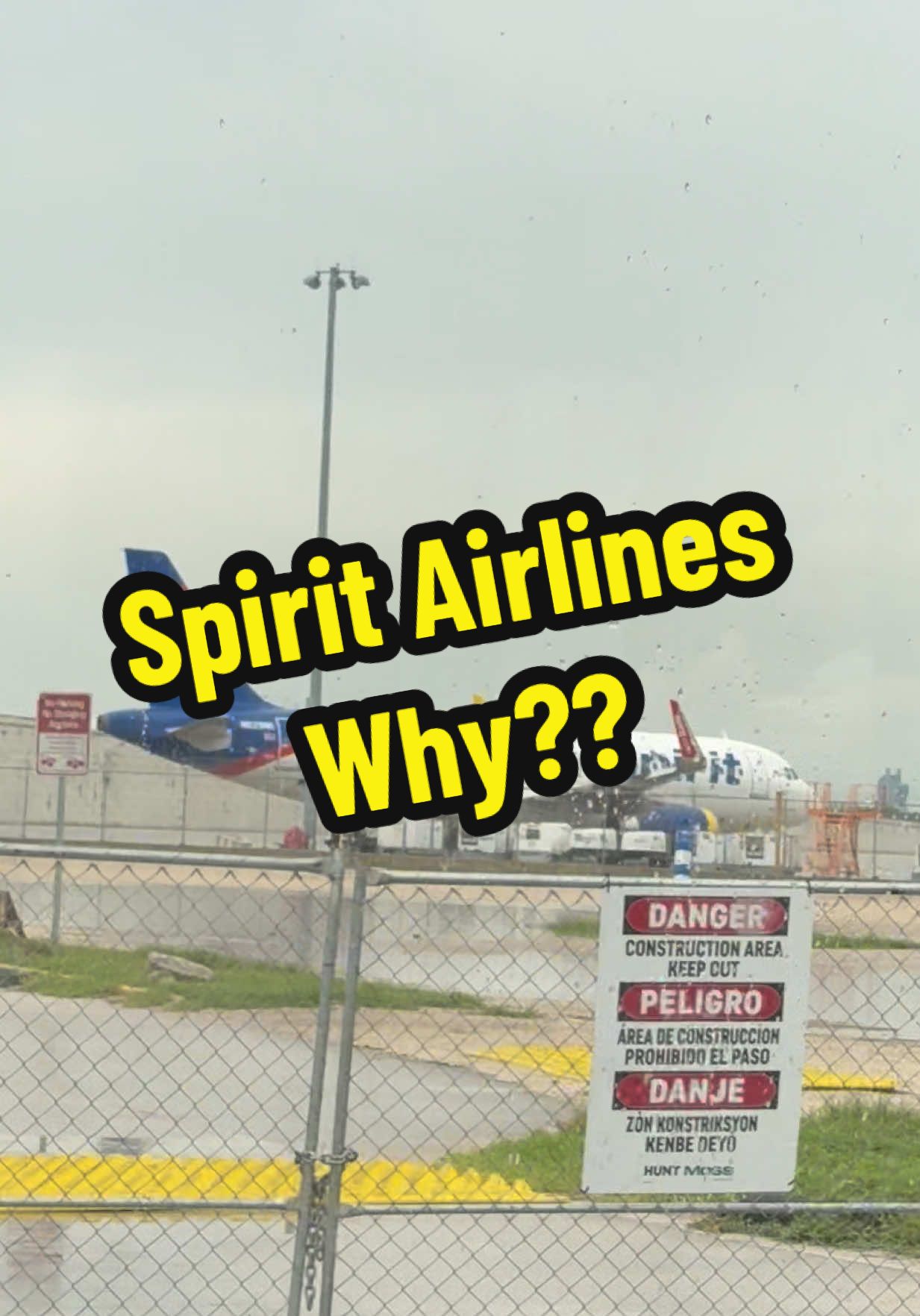 I had never seen a Spirit Airlines plane like this. Why in the world did they change? #brandtok #spirit #rebranding #highlighter 