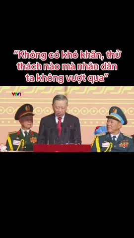Lời phát biểu của TBT Tô Lâm thật xúc động. “Không có khó khăn thử thách nào mà nhân dân ta không vượt qua,  Không có mục tiêu cao đẹp nào mà nhân dân ta không đạt tới Không có lực cản nào, lý do nào có thể ngăn bước chúng ta tiến tới hoà bình” Nguồn: VTV  #viral #viralvideo #xuhuong #ledieubinh 