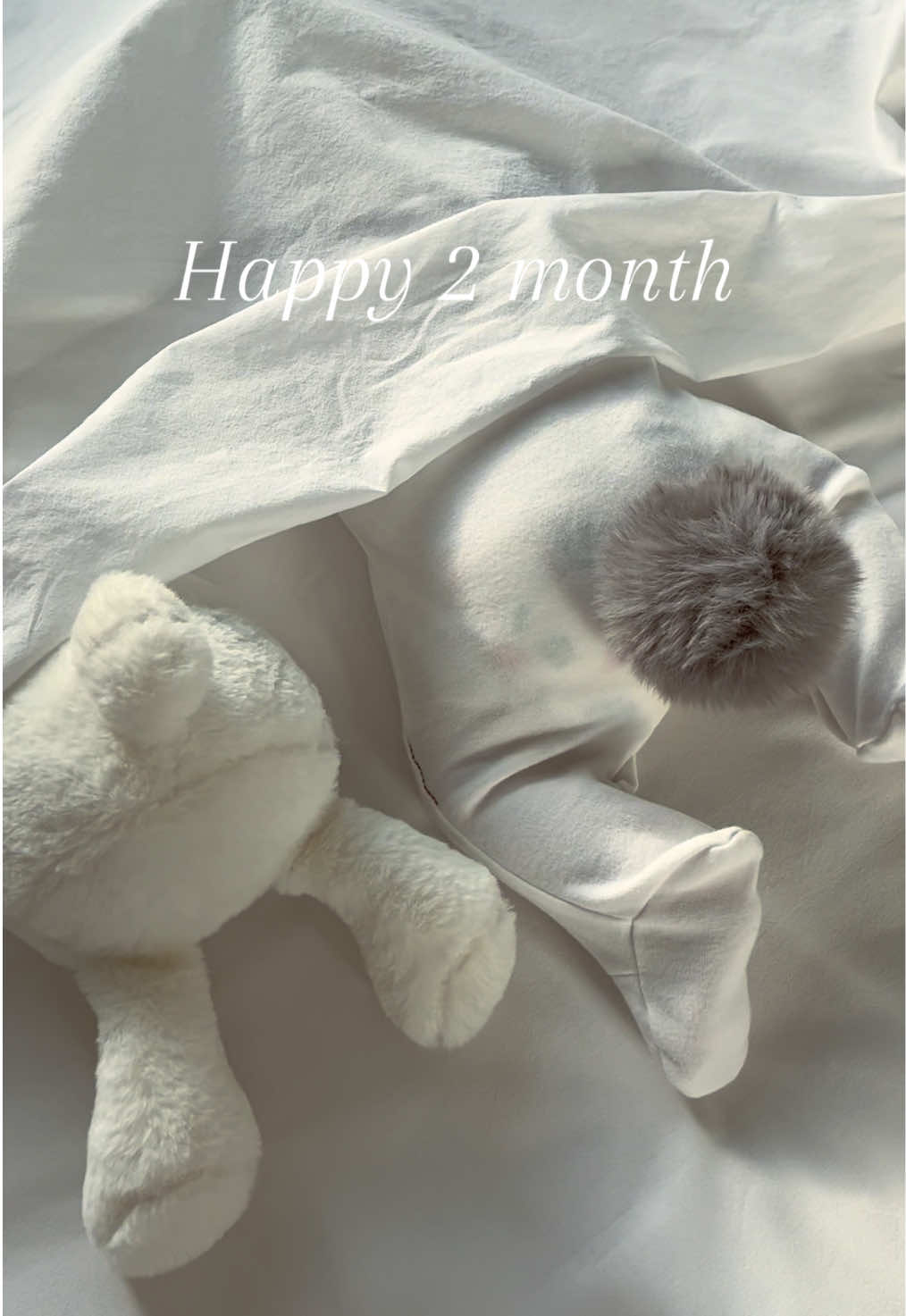 Happy second month to my little bunny 🐰🍼🧿  #2month #newborn #baby #happybaby #happy2month❤️      