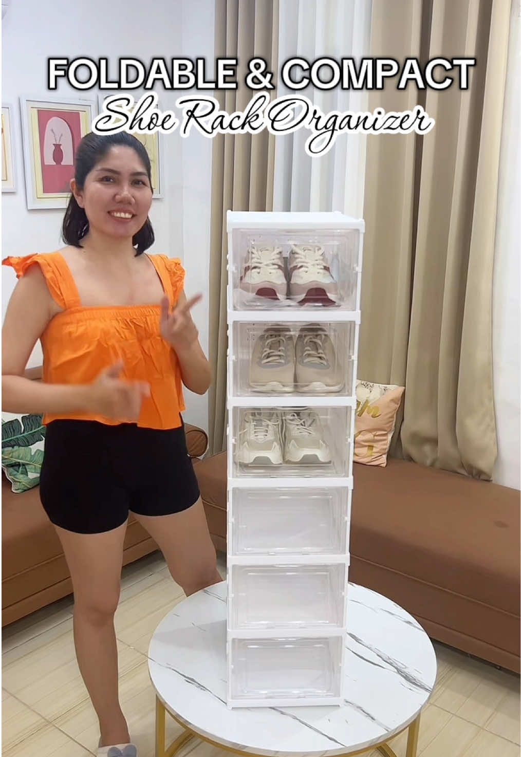 Easy to install Shoe Rack Organizer. #shoerackorganizer #foldableshoerack #spacesaver  #homeorganization #shoestorage 