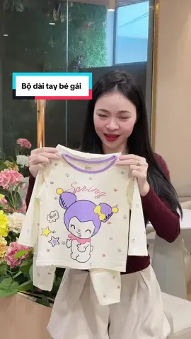 Bộ dài tay bé gái #mechipriviu #thoitrangbeyeu #setbodaitay 