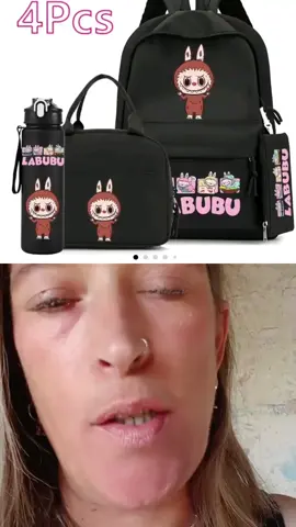BACK IN STOCK, THEY SELL OUT FAST SO GET THEM WHILE THEY IN STOCK BEAUTIFUL 4 PIECE LABUBU #labubu #4piece #schoolbag #SET #fyp @labubuu_official @The Collective Agency 