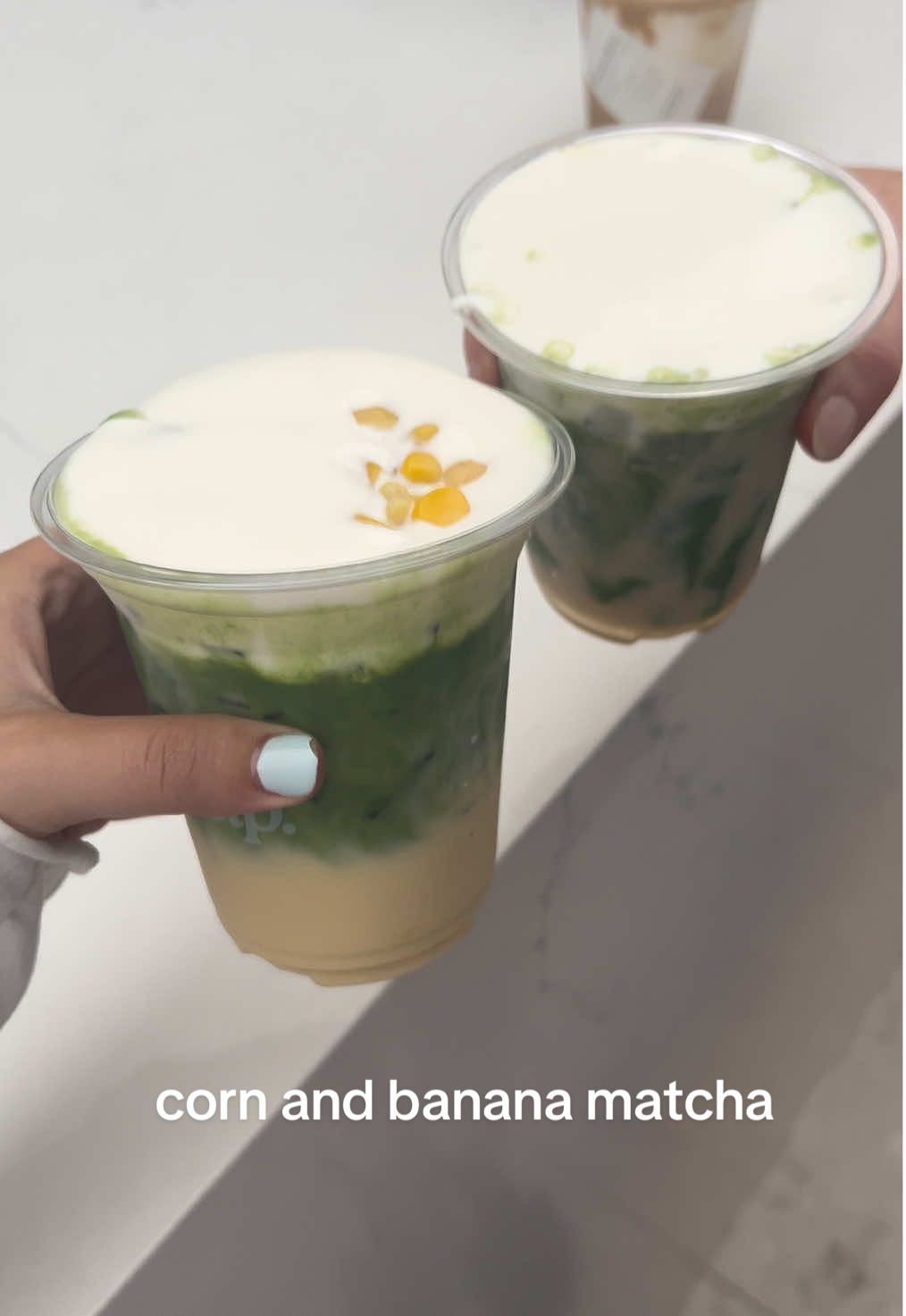 corn and banana flavor matcha is crazy #nyc 