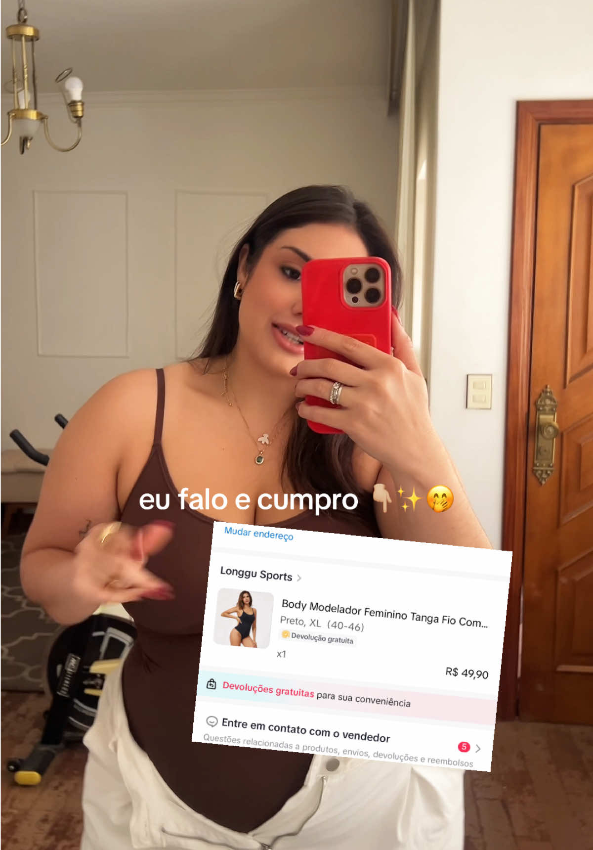 Paguei minha língua… Que cinta perfeitaaaaaaaaa, já pedi a preta 🖤😮✨🤌🏼#bodymodelador #cintamodeladora #lookplussize #plussizefashion #cinta 