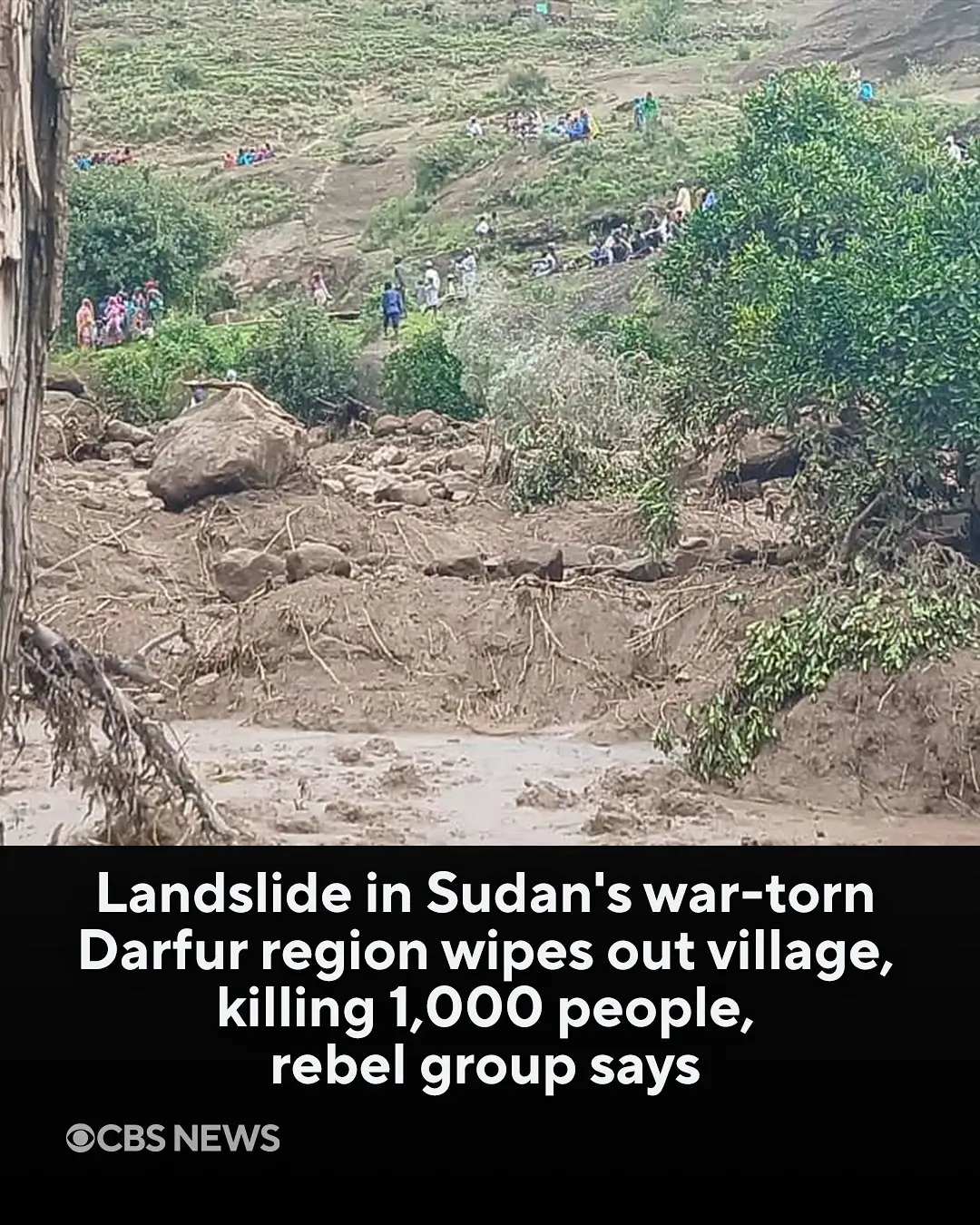 At least 1,000 people were killed on Sunday when a landslide swallowed an entire village in war-torn Sudan's Darfur region after days of heavy rain, the rebels who hold the region said Tuesday. The Sudan Liberation Movement, which controls the area, appealed to the international community for help for those around the decimated village of Tarasin. The mountainous area is extremely difficult to reach, and it has become a refuge for people fleeing the violence of the civil war that has engulfed parts of Sudan, including Darfur, with thousands having arrived by foot in recent months. Read more in the link. #darfur #sudan 