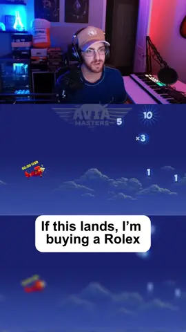 If this lands, I'm buying a Rolex#aviamasters #rolex #plane #win #lost 