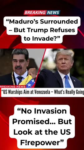 Trump Says No Ground Invasion In Venezuela #uknews  #breakingnews  #ukpolitics  #onthisday  #viral 